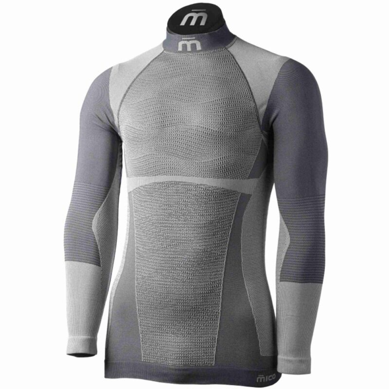 MICO Warm Control Skintech - Maglia Termica Lupetto da Uomo Manica Lunga IN01851