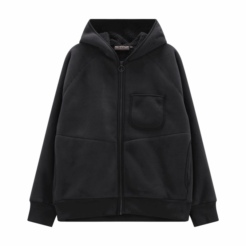 CMP Moving Felpa in pelliccetta con Maxi Logo su Cappuccio da Uomo - 35P4657 / F974