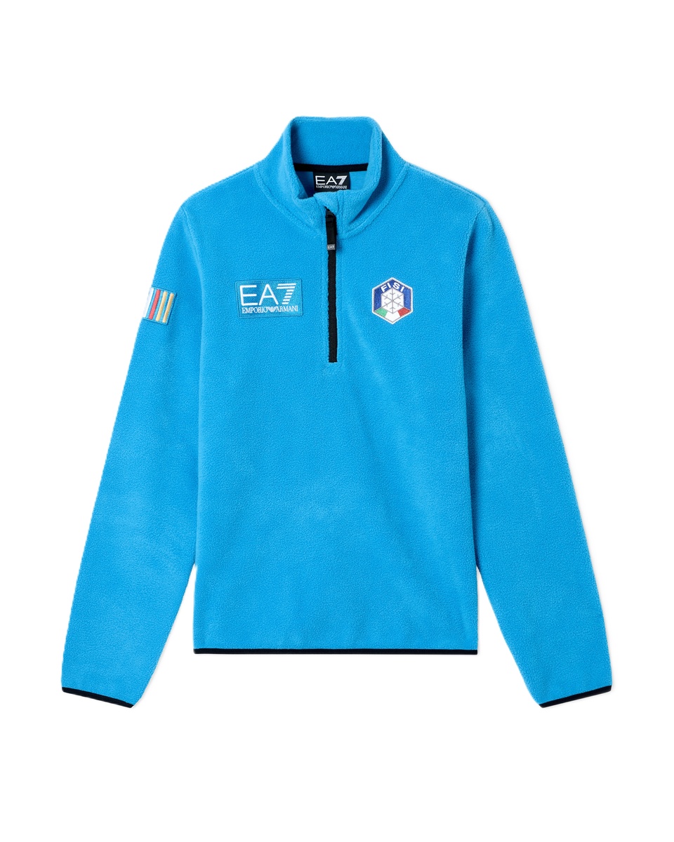 EA7 EMPORIO ARMANI Pile tecnico da sci Collezione FISI 25/26 in Polar Fleece - 7M001207