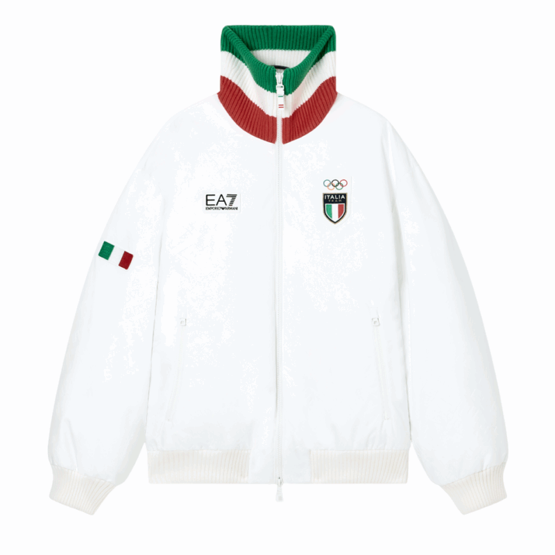 EA7 EMPORIO ARMANI Italia Team Giacca da podio con imbottitura in ARDOR7 - Giochi Olimpici Milano Cortina 2026 - 7M001277
