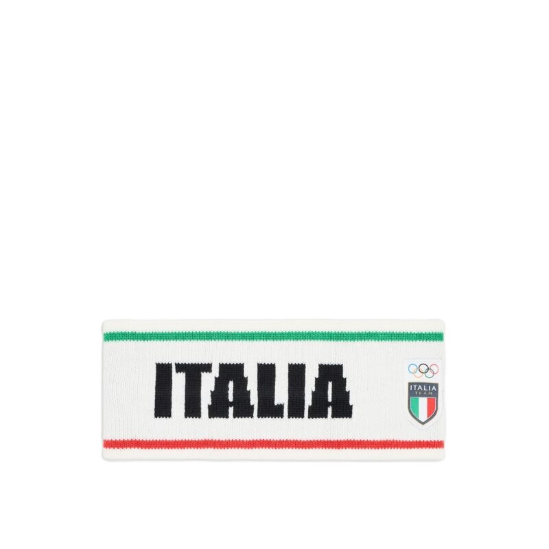 EA7 EMPORIO ARMANI Headband Italia Team Fascia in misto lana Unisex - Giochi Olimpici Milano Cortina 2026 – 7X000516