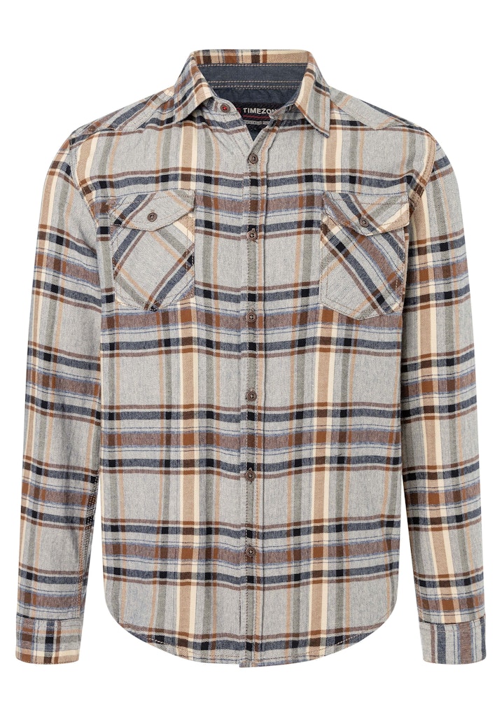 Timezone Camicia Flanella Invernale Check Uomo 10170