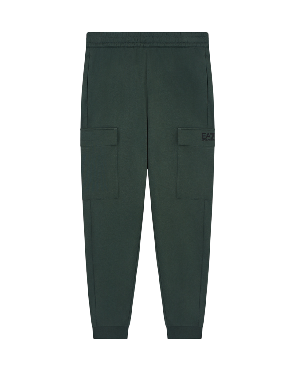 EA7 EMPORIO ARMANI Pantaloni Cargo da Uomo in Cotone Garzato con Tasconi – 8NPP67