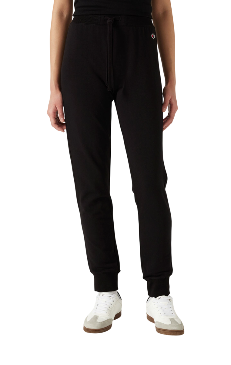 Champion Pantalone Slim Fit Leggero con Polsino alla Caviglia Da Donna - 118101 - Nero