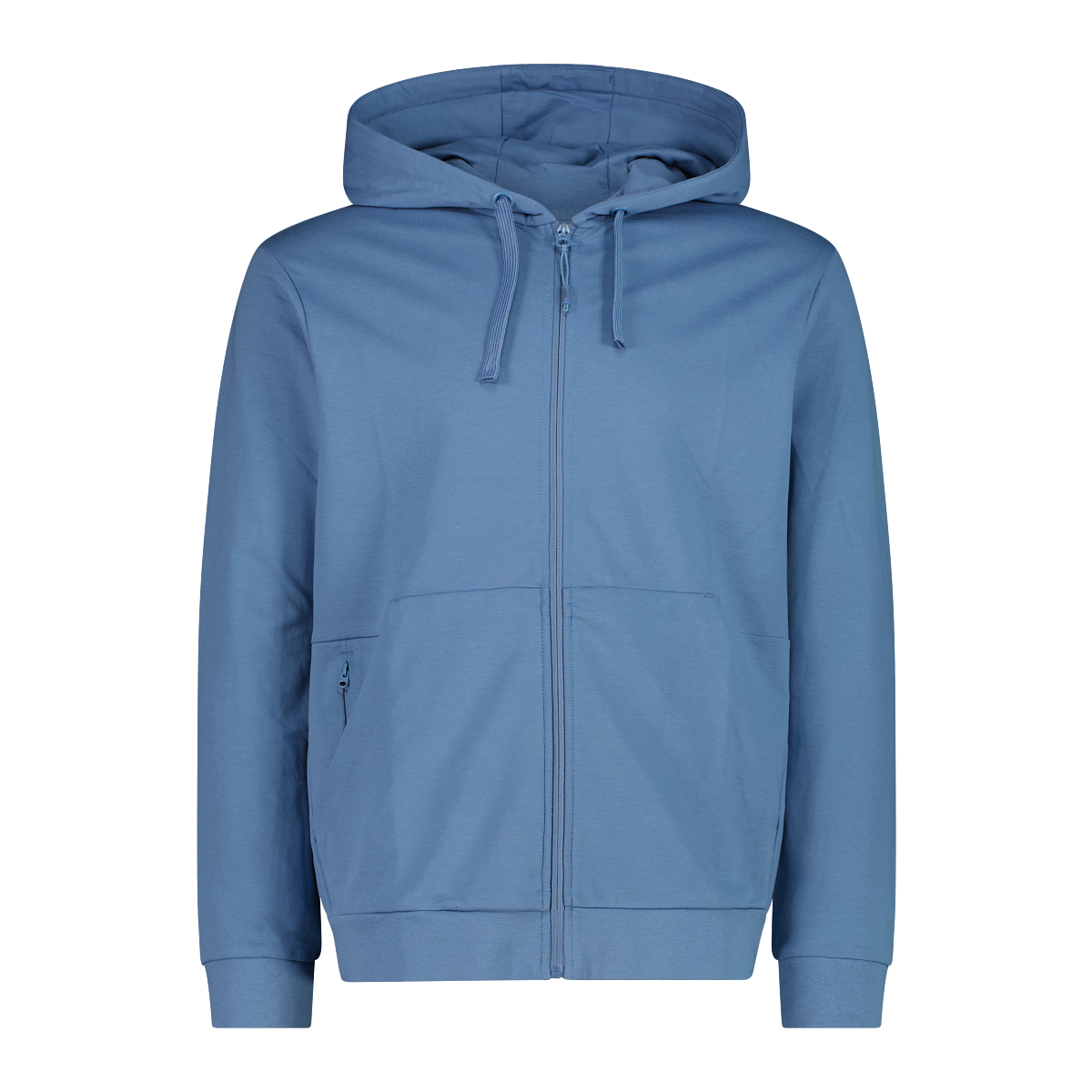CMP Luca Fiz Hood - Felpa Full Zip con Cappuccio in Cotone garzato Stretch da Uomo - 36D8067 / L709