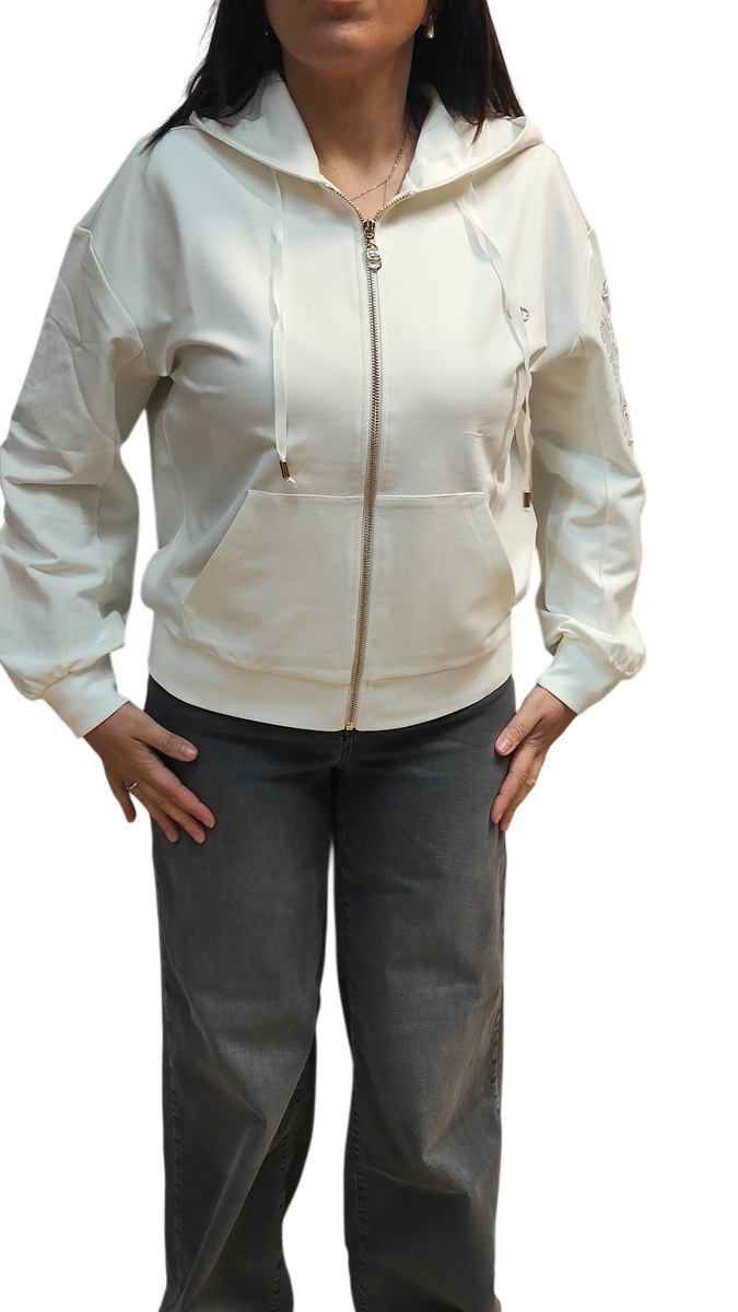 Liu Jo Felpa Donna con Ricami Floreali TA6204