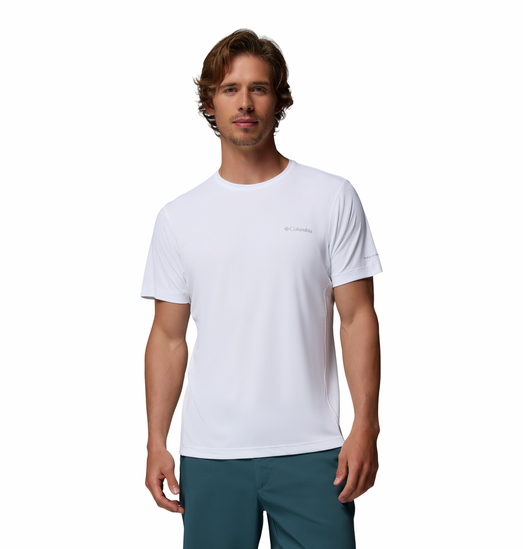 Columbia Zero Rules™ Light SS Crew - T-Shirt da Uomo Traspirante (AO2717-100)
