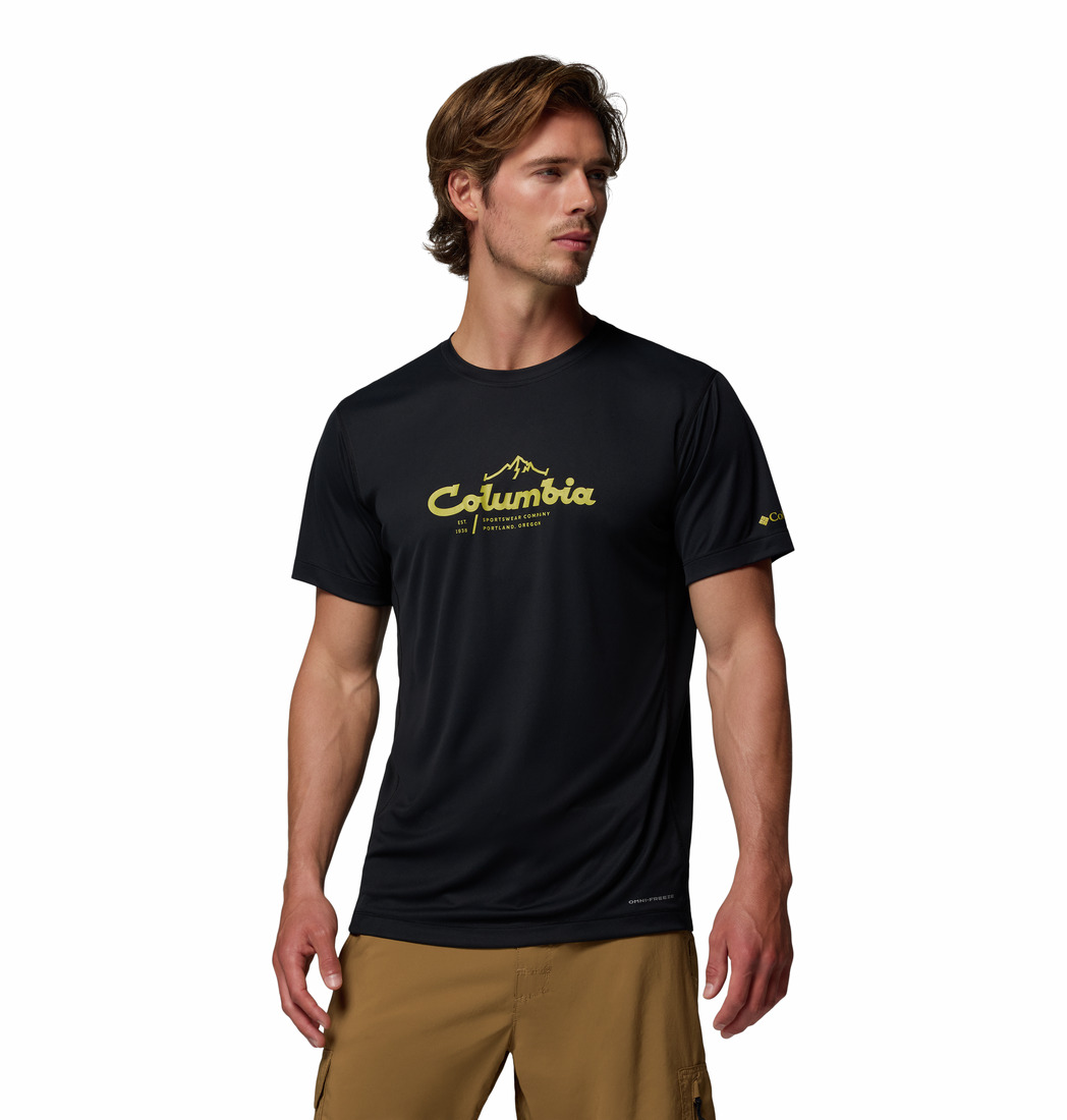 Columbia Zero Rules™ Light SS Graphic Crew – T-shirt tecnica, leggera e stampata da Uomo (AO3772-013)