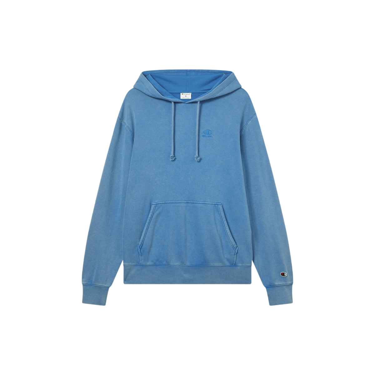 Champion Felpa Garzata con Cappuccio con Logo Ricamato Effetto Slavato da Uomo Icons - 222042