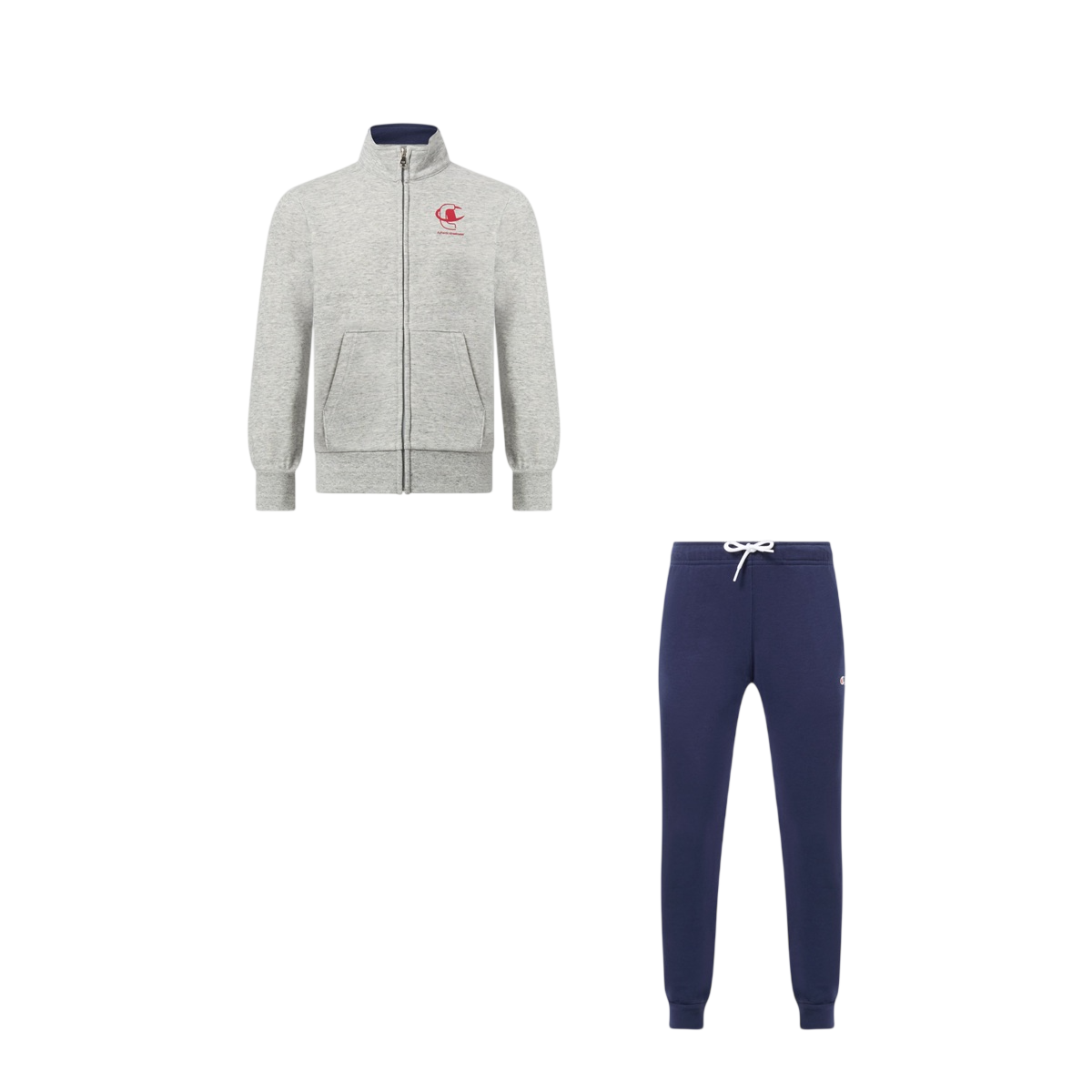 Champion Tuta Completa Garzata con Felpa Zip Intera e Pantaloni con Grafica per Bambini e Ragazzi - 307536