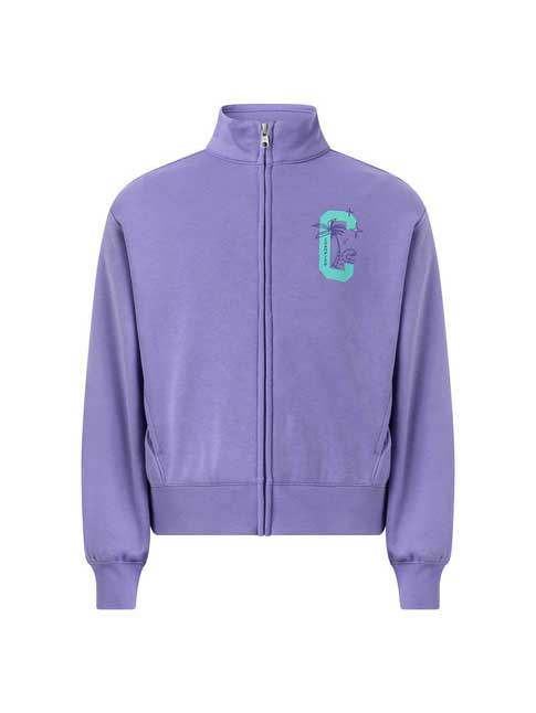 CHAMPION Felpa con zip intera per ragazze garzato estivo 405371