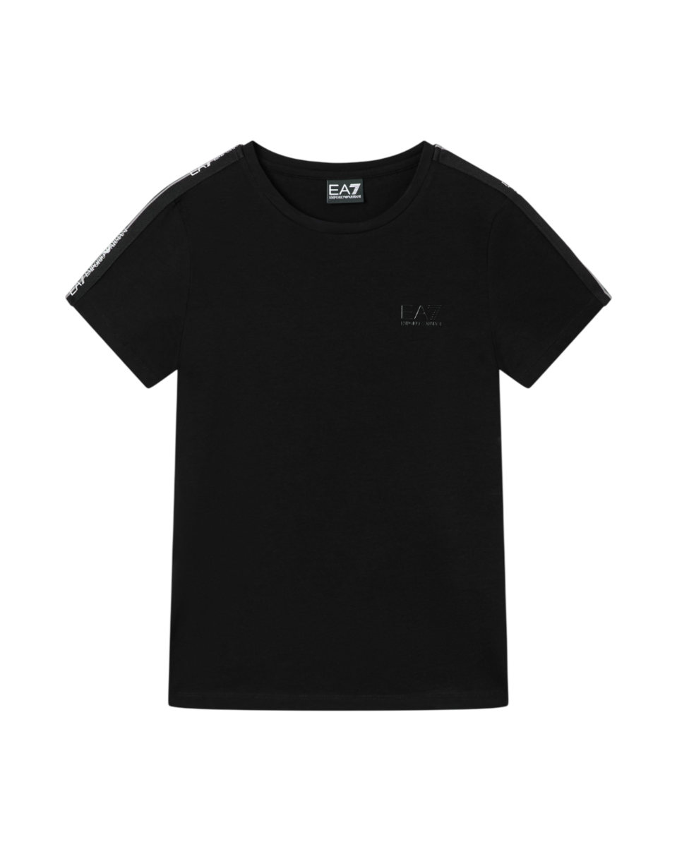 EA7 EMPORIO ARMANI T-shirt da Donna Logo Series in jersey con dettaglio tape logo - 7W001490