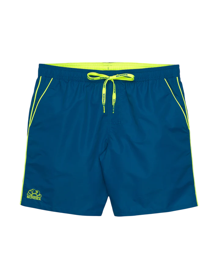 SUNDEK Pervis Boardshort - Costume da Bagno Lunghezza Media da Uomo, Vita Elasticizzata
