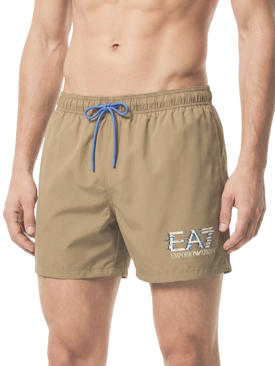 EA7 EMPORIO ARMANI Costume a Pantaloncino Lunghezza Media da Uomo, linea Visibility - 7M001678