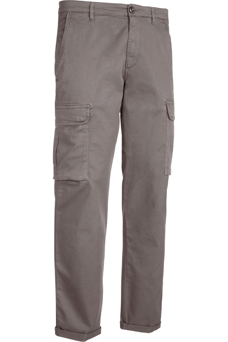 40weft Pantalone Cargo Gabardina Stretch Aiko Moda Uomo Aiko 2657