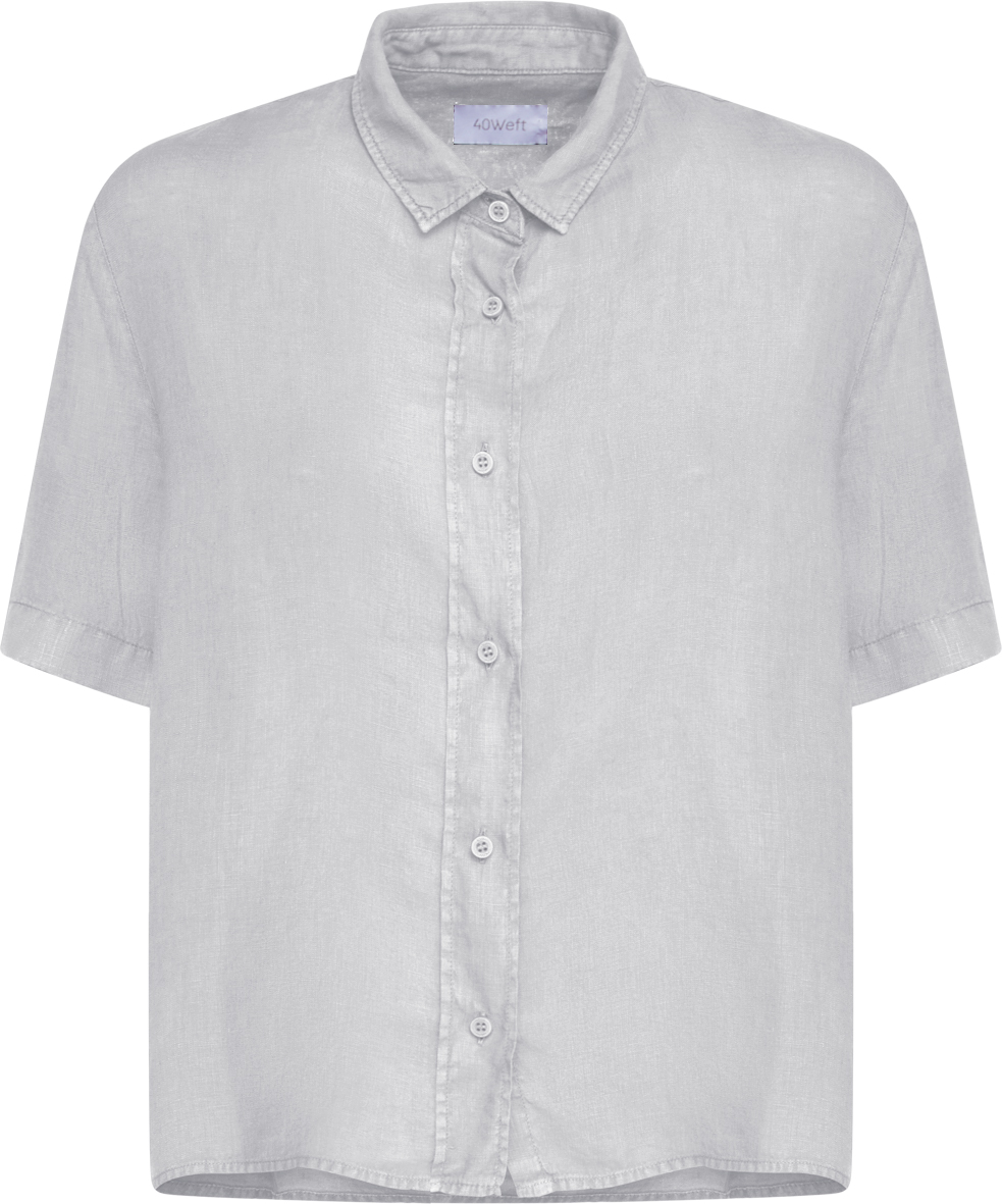 40Weft Camicia Donna manica corta 100% lino MARTA 2809