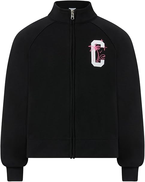 CHAMPION Felpa con zip intera per ragazze garzato estivo 405371