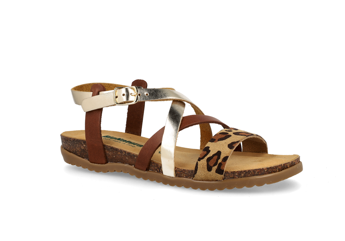 BIONATURA 34 A 2044 Imb. – Sandalo da Donna in Pelle e Camoscio