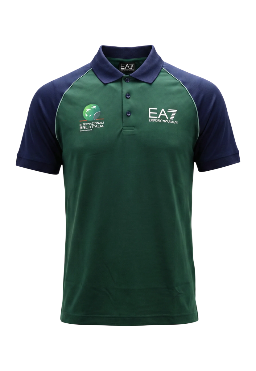 EA7 EMPORIO ARMANI Internazionali BNL d’Italia 2026 - Polo Tennis in tessuto tecnico VENTUS7 da Uomo - 7M002805