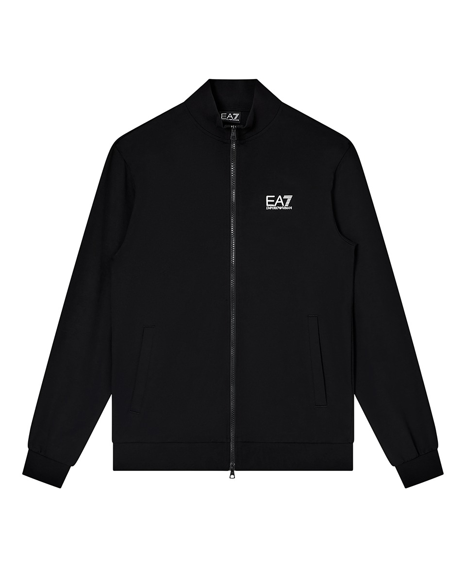 EA7 EMPORIO ARMANI Felpa da Uomo Core Identity in misto cotone Felpato - 8NPM36 (Nero)
