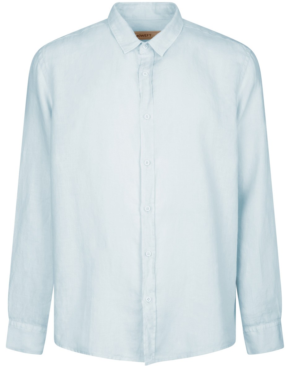 40Weft Camicia Uomo Manica Lunga 100% lino  BRAID 2670
