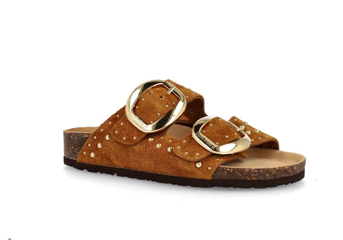 BioNatura 11 Thesis RH B25 Imb. Vibram – Ciabatta da Donna con Micro Borche e Maxi Fibbia d'orata