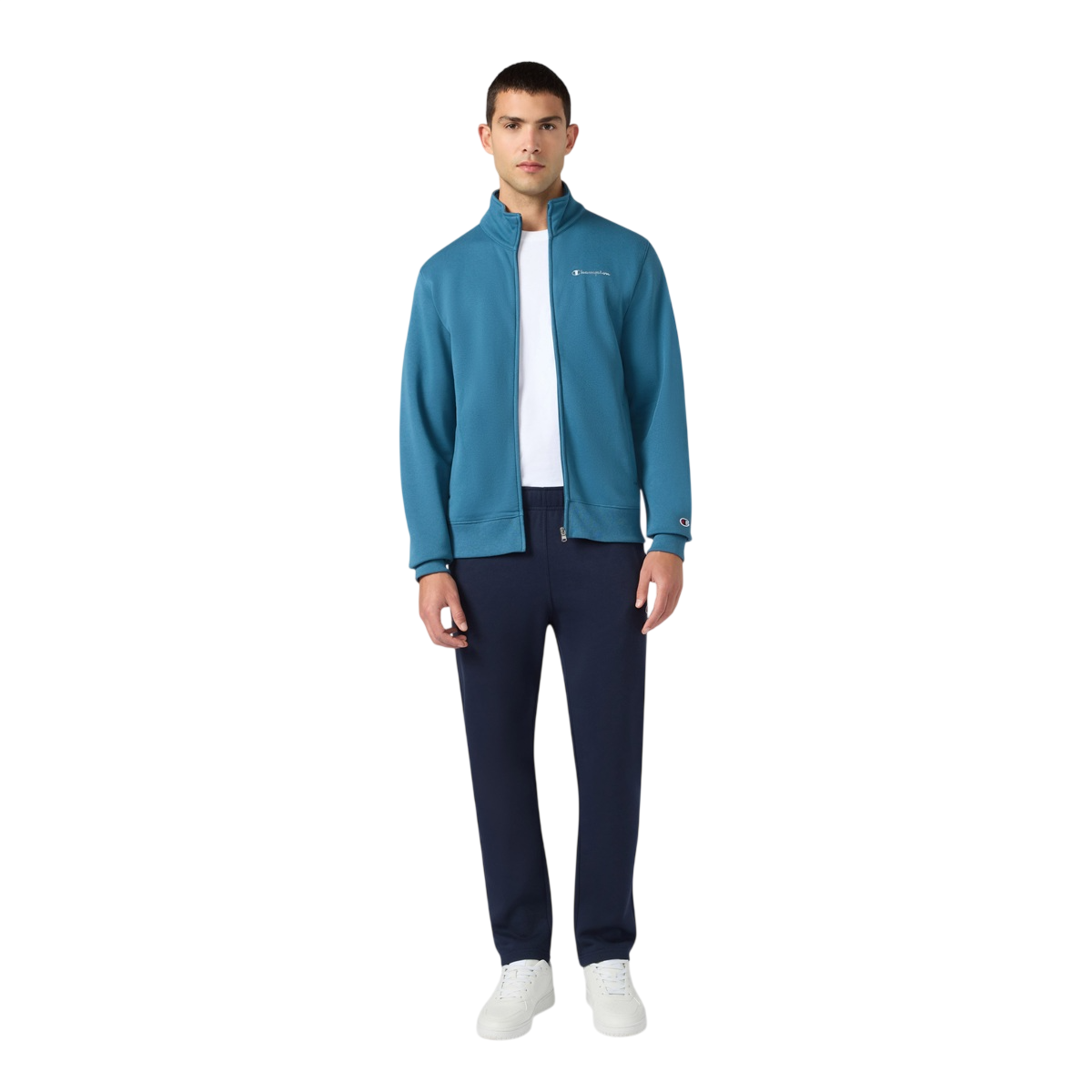 Champion Tuta da Uomo Full Zip in Cotone Felpato – 221786