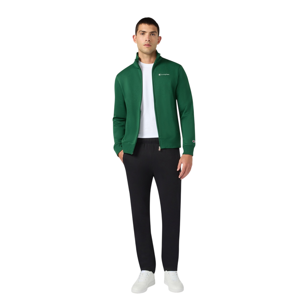 Champion Tuta da Uomo Full Zip in Cotone Felpato – 221786