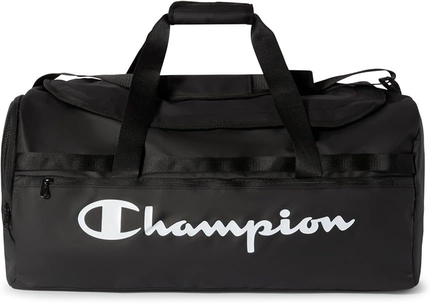 Champion Borsone sportivo unisex, 60 l, idrorepellente, nero 806376