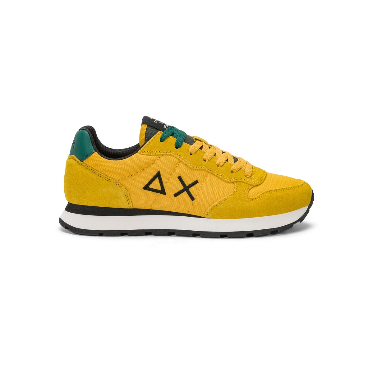 SUN68 Tom Solid Giallo Sole – Sneaker da Uomo in nylon e suede – Z46101