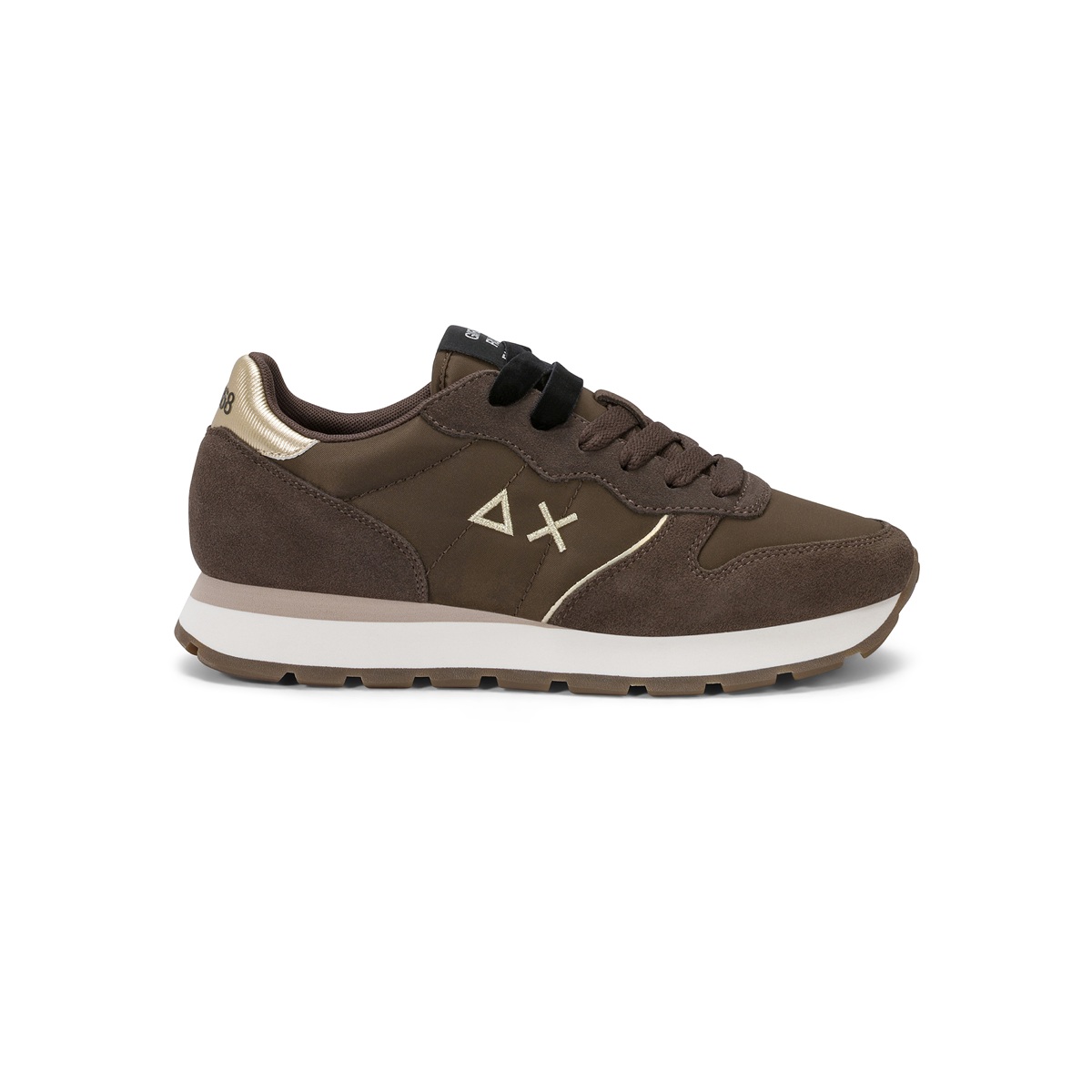 SUN68 Ally Gold Silver Marrone – Sneaker Casual da Donna - Z46202