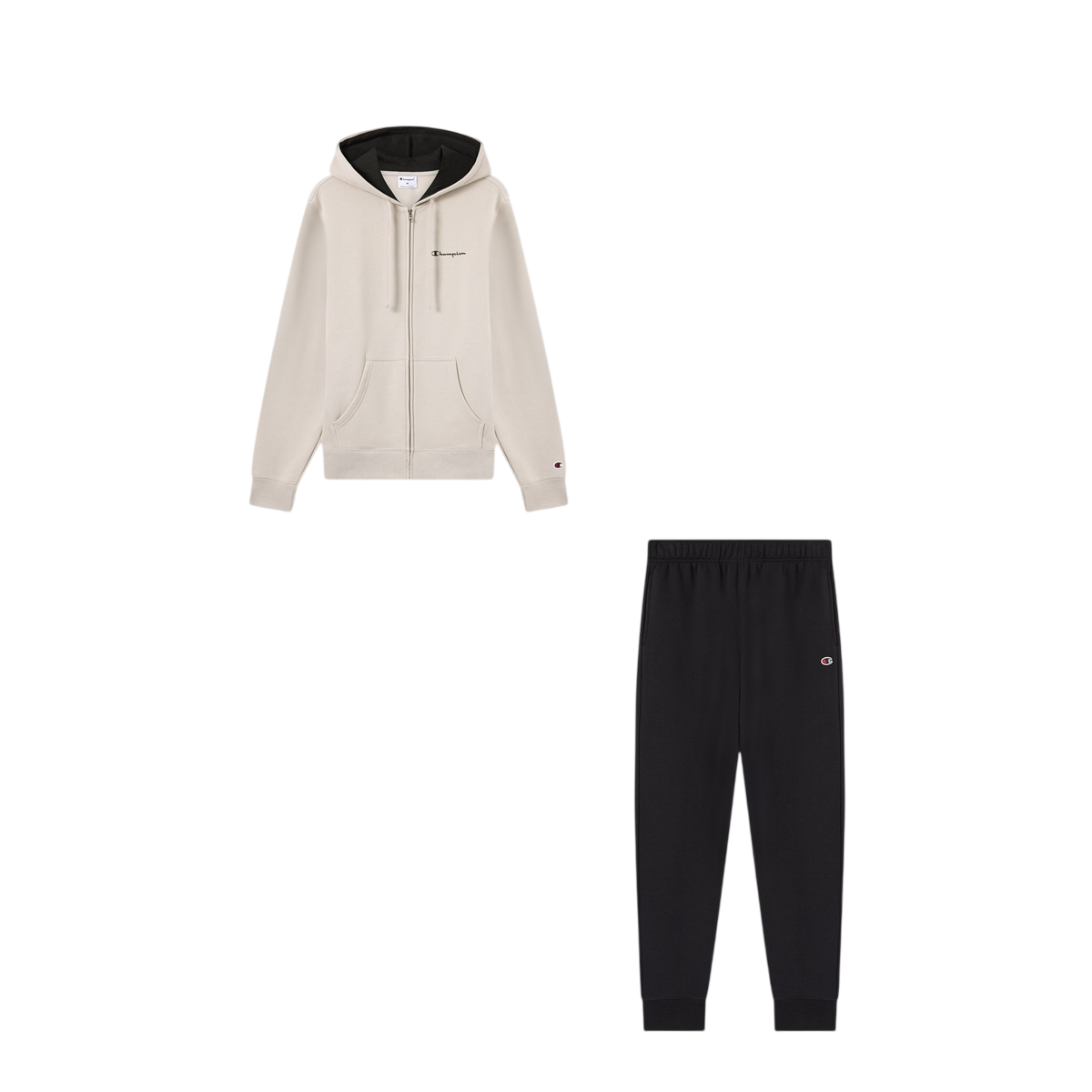 Champion Tuta Full Zip con Cappuccio da Uomo con interno felpato - 221658