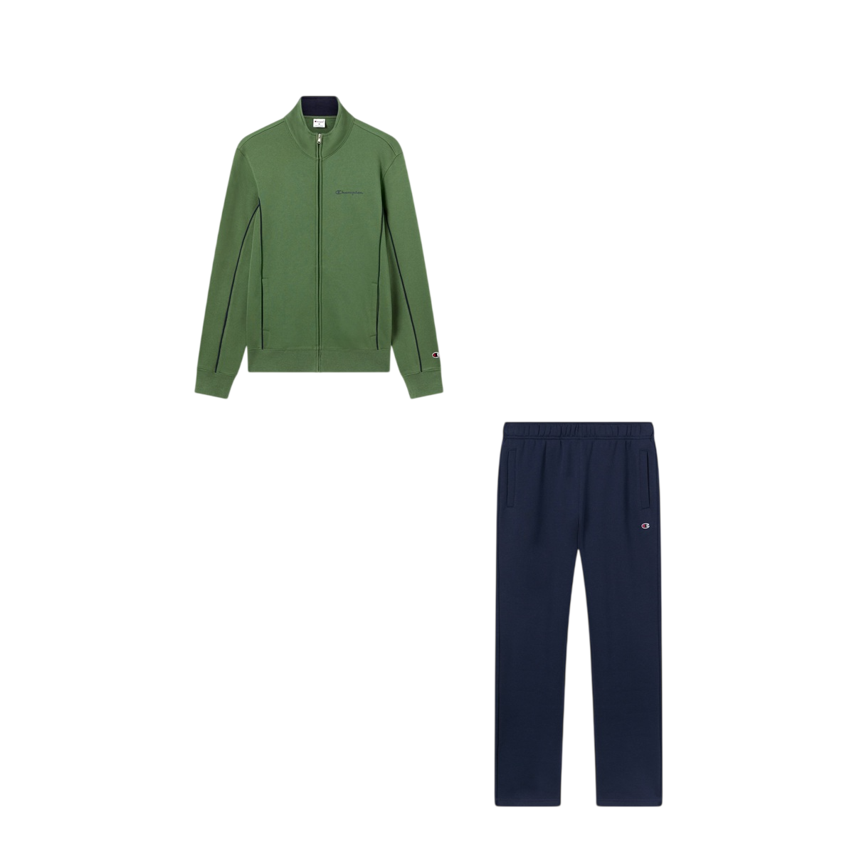 Champion Tuta Full Zip da Uomo con interno felpato Small Script – 221787