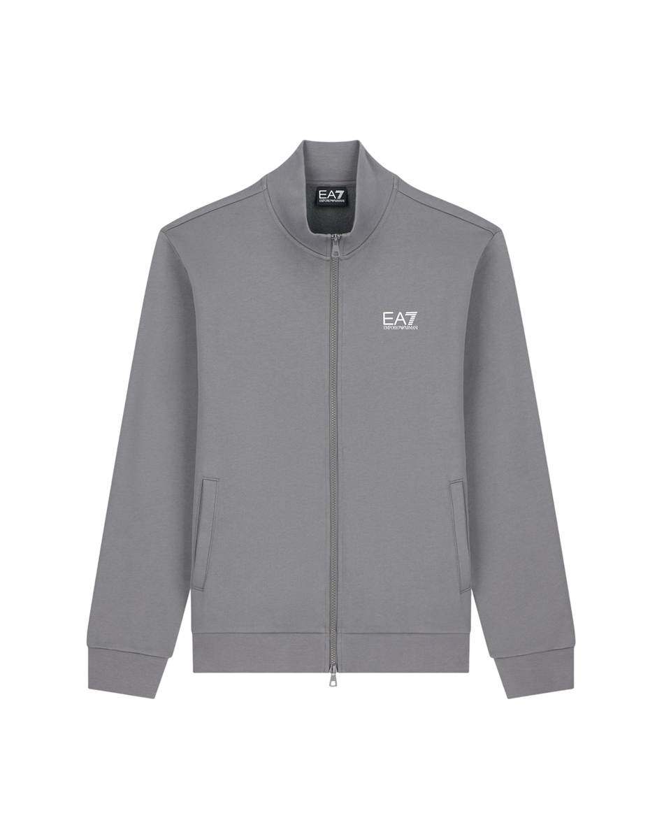 EA7 EMPORIO ARMANI Felpa da Uomo Core Identity in misto cotone Felpato - 8NPM36 (Pewter)