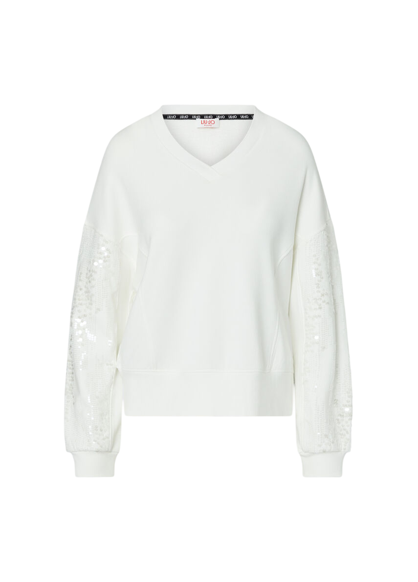 LIU JO Felpa Donna  con paillettes TF6140