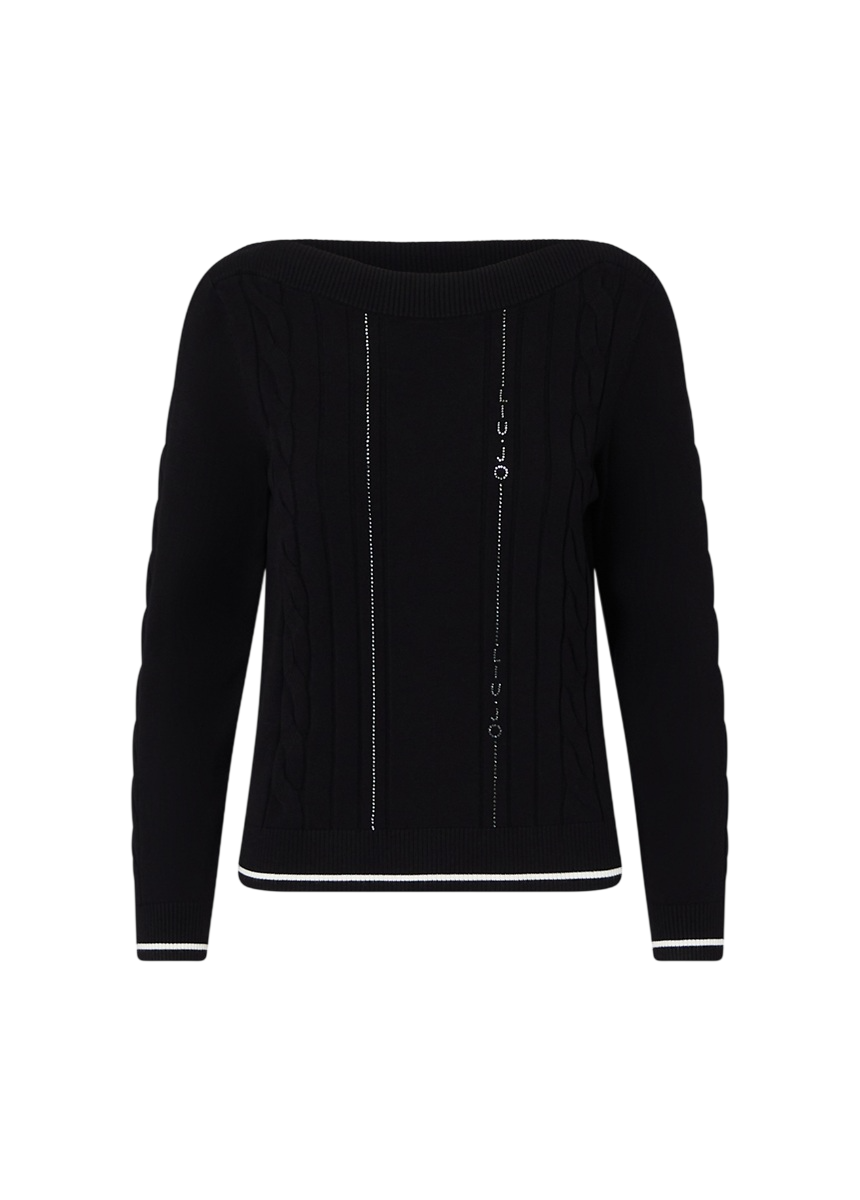 LIU JO Maglia Donna con profili a contrasto TF6189