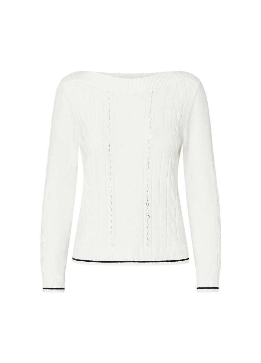 LIU JO Maglia Donna con profili a contrasto TF6189
