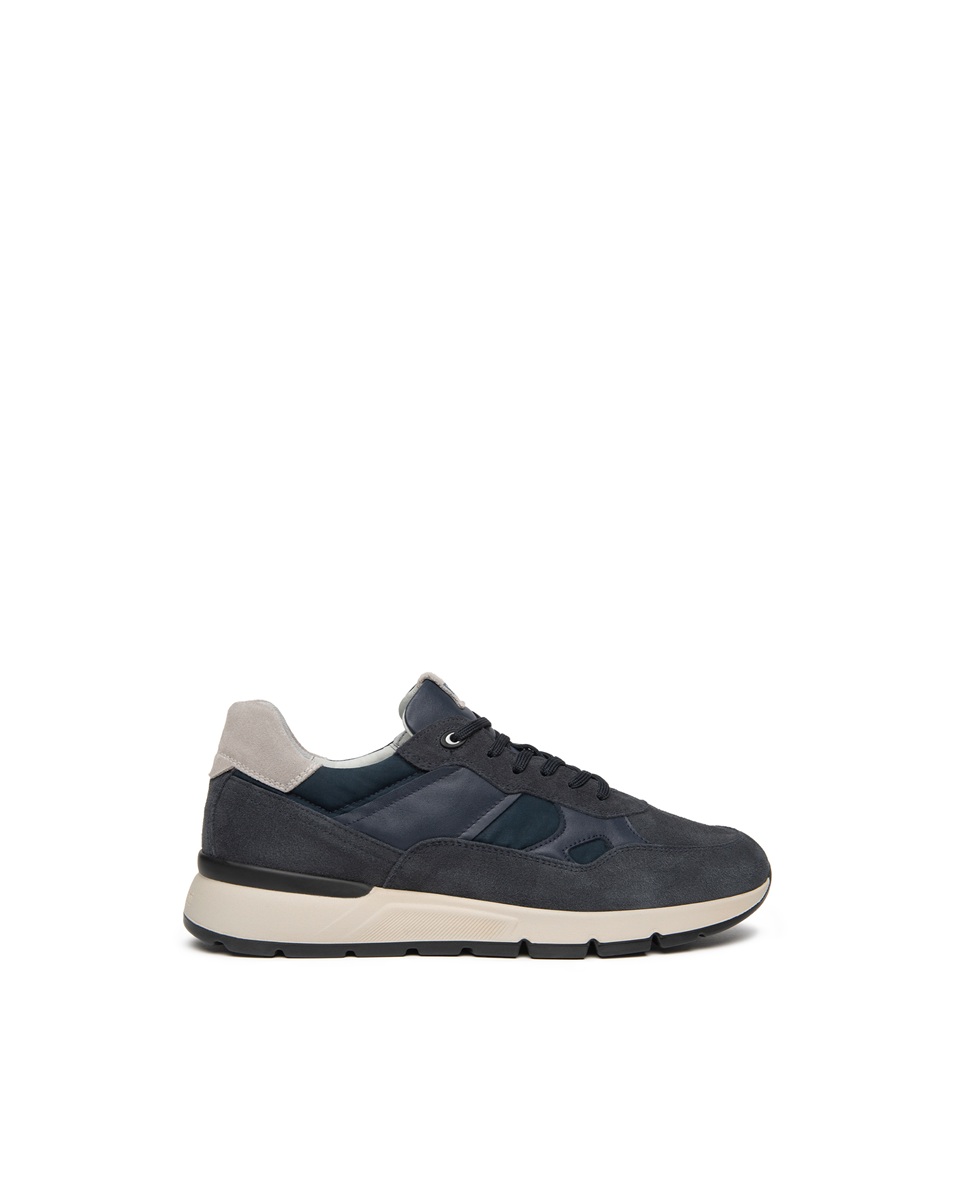 Nero Giardini I601290U - Sneakers Uomo in Camoscio, Pelle E Tela