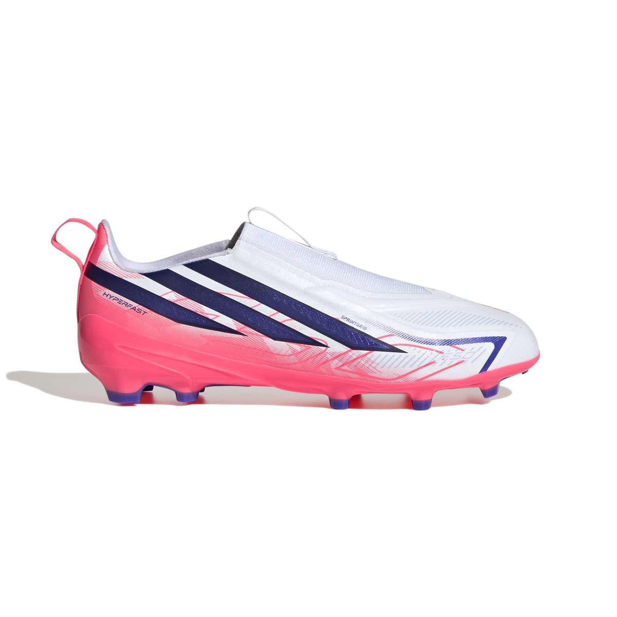 Adidas F50 Hyperfast League Laceless Firm Ground FG - Scarpa da Calcio per Bambini e Ragazzi (KK1314)