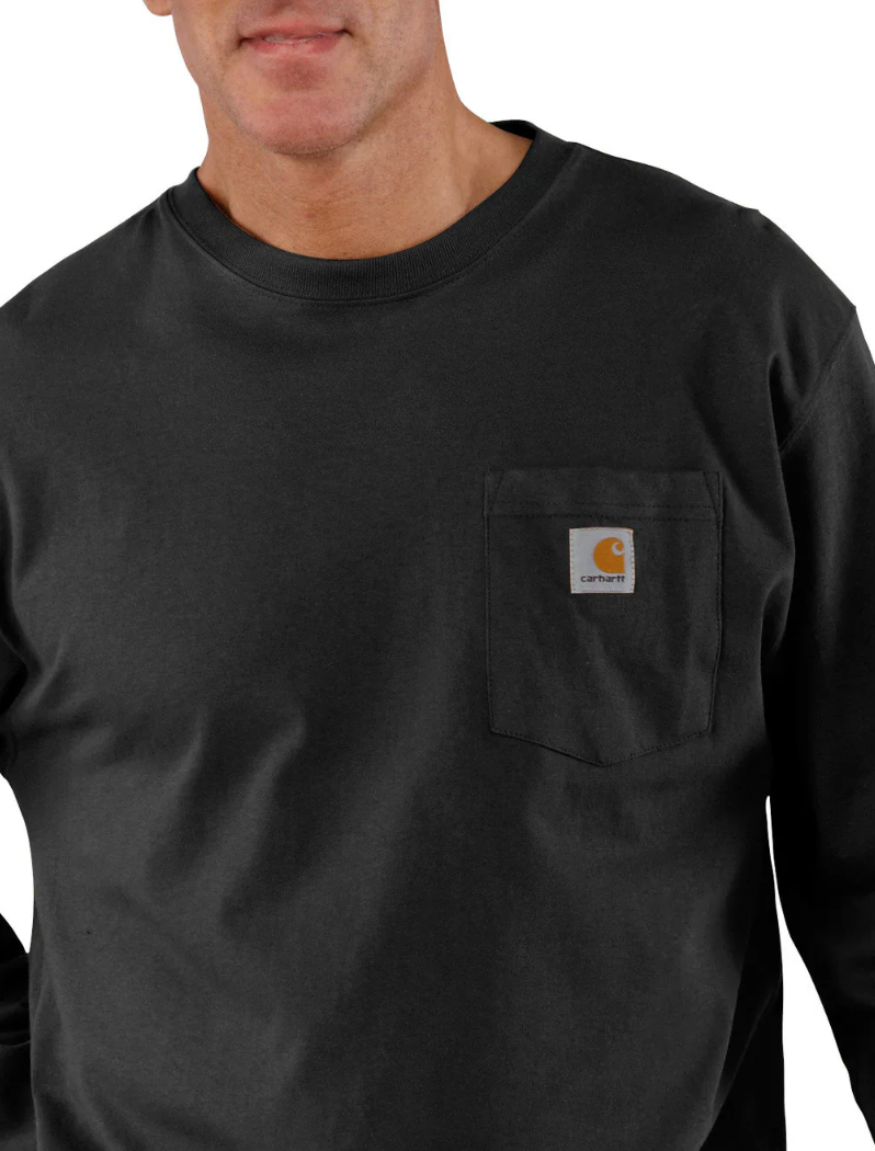 Carhartt T-shirt a maniche lunghe uomo Dearborn, modello ampio. TK0126