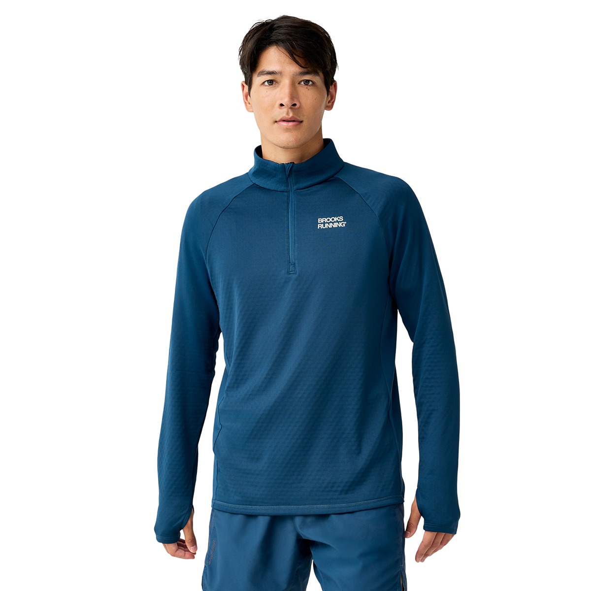 Brooks Thermal Reflective 1/2 Zip - Maglia da Running termica rifrangente uomo