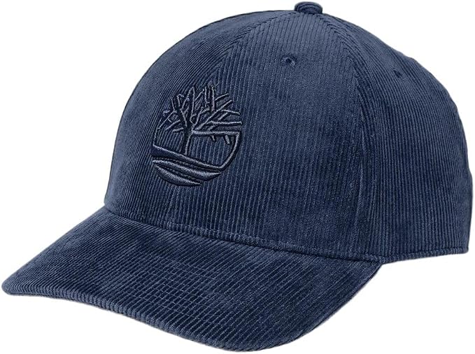 Timberland Cappello da Baseball Unisex Velluto Coste Logo 3D Navy TB0A65RJ