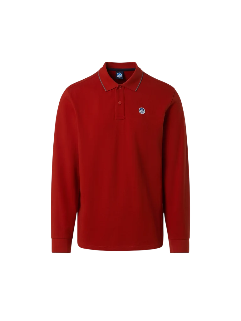 NORTH SAILS Polo a maniche lunghe con patch con logo 692748