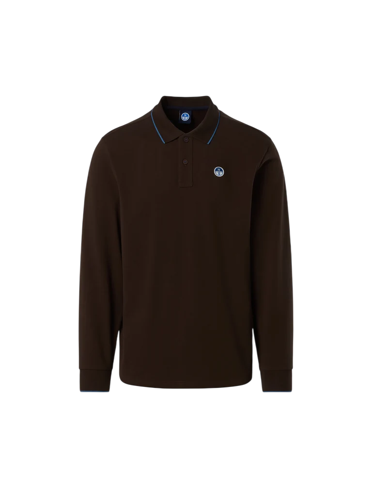 NORTH SAILS Polo a maniche lunghe con patch con logo 692748