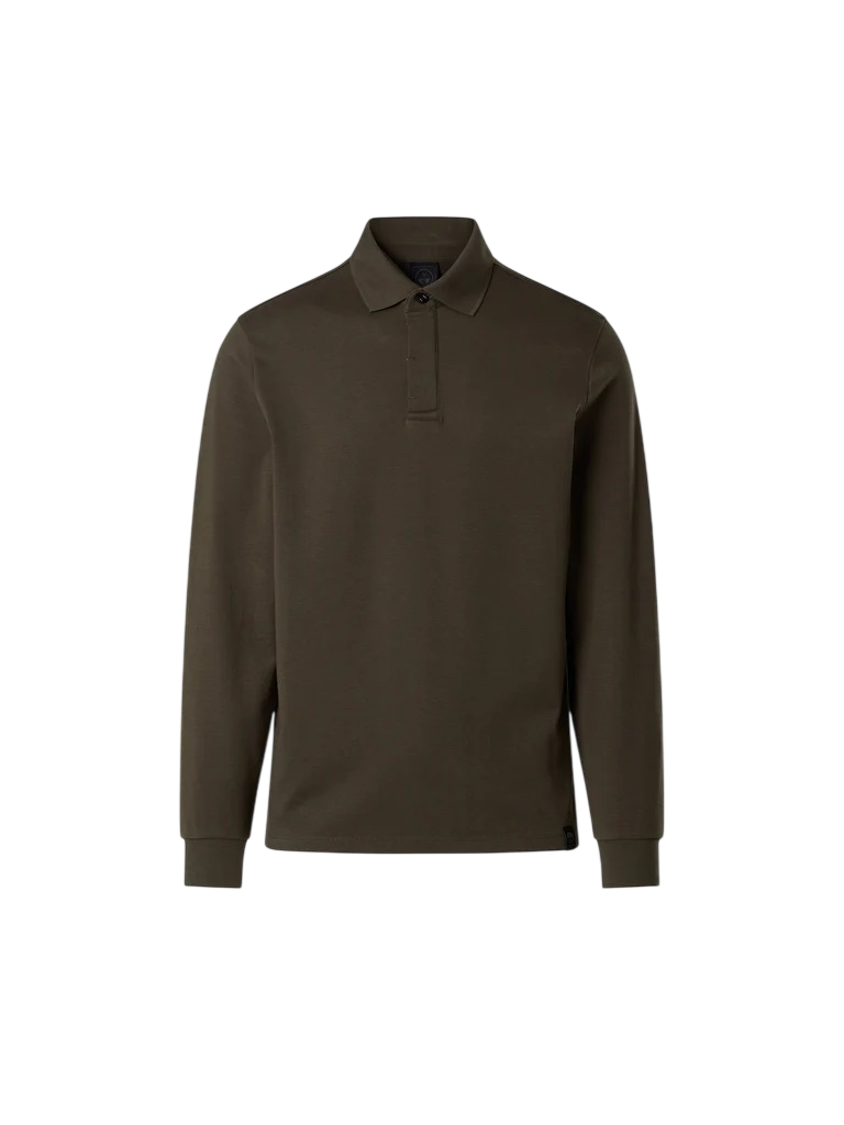 NORTH SAILS Polo a Maniche Lunghe in Tessuto Interlock 692769