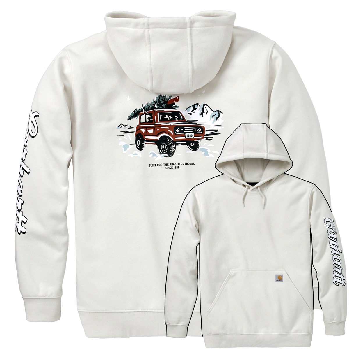 Carhartt felpa con cappuccio uomo Marquette Holiday - 107807