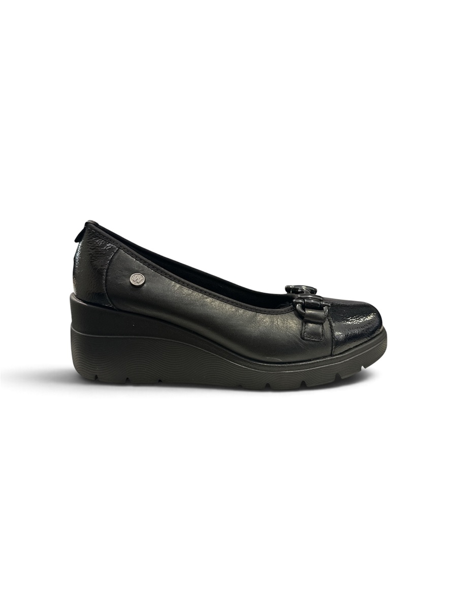 MELLUSO K55313– Ballerina da Donna in Pelle e Vernice con Zeppa