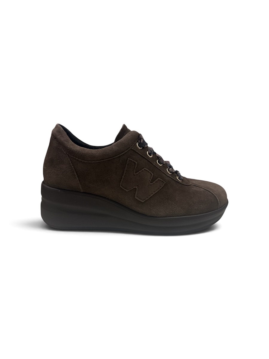 Melluso R25656Q - Sneakers donna in camoscio con laccio fantasia