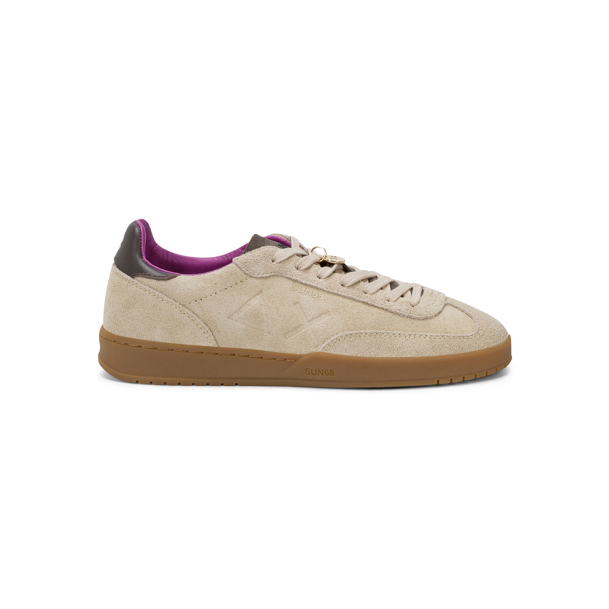 SUN68 California Sun Beige - Sneaker Casual da Donna in Suede - Z46253