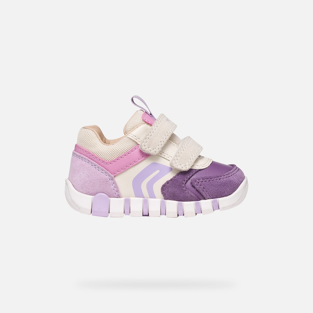 Geox B Iupidoo baby Girl - Sneaker Primi Passi con Strappo da Bambina (B3558C)